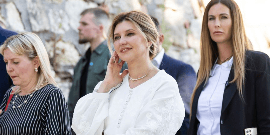 Олена Зеленська, візит в сербію, день вишиванки 2024, біла вишиванка, вишиванки українських брендів