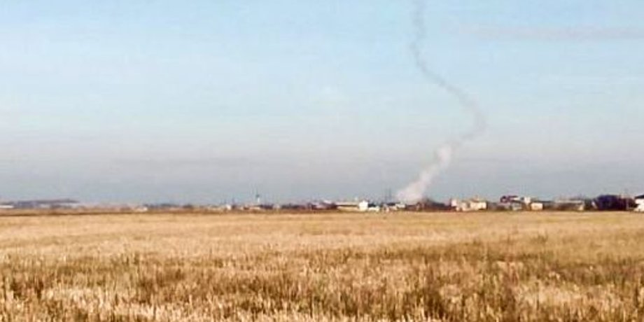 Дым над Бердянском, аэропорт Бердянск, взрыв в Бердянске, попадание Бердянск, Бердянск Андрющенко, Бердянск