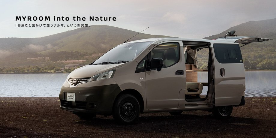 Nissan NV200 MyRoom, Nissan NV200, новый Nissan NV200, дом на колесах, автодом Nissan, автодом Nissan