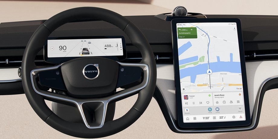 Салон Volvo EX90, Volvo EX90, Volvo EX90 2023, новый Volvo EX90, кроссовер Volvo, электромобиль Volvo, Volvo XC90