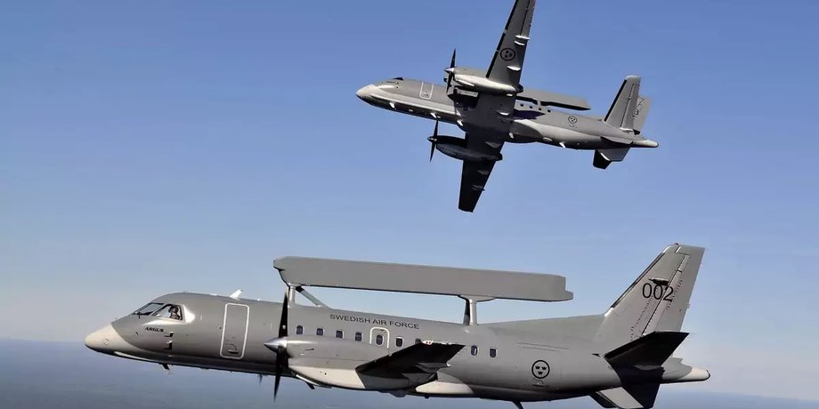 Saab 340, Швеція, літаки, військова допомога, війна