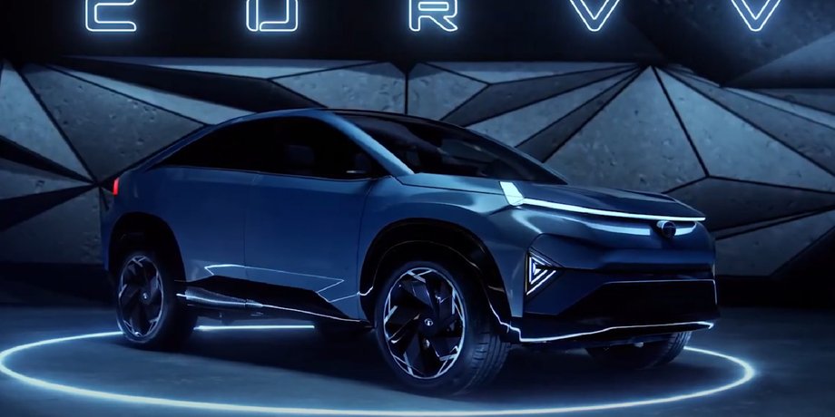 Tata Curvv, новая Tata Curvv, кроссовер Tata, электромобиль Tata, электрокроссовер Tata