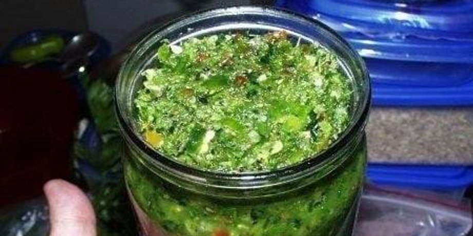 аджика, зеленая аджика, рецепт