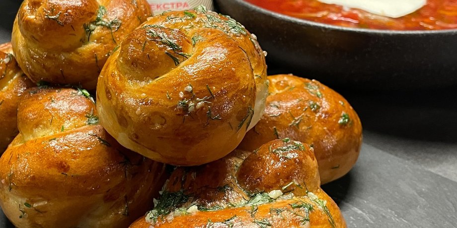булочки с чесноком