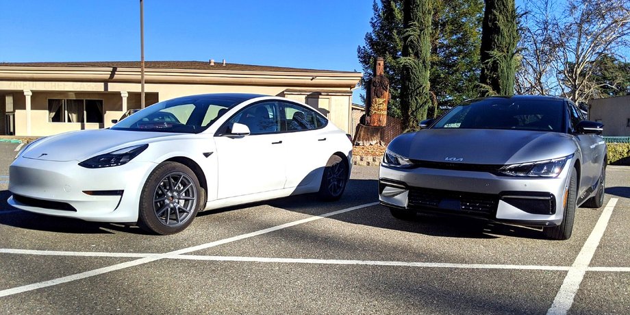 Tesla Model 3 Kia EV6, кращі електромобілі, вживані електромобілі, електромобілі з пробігом