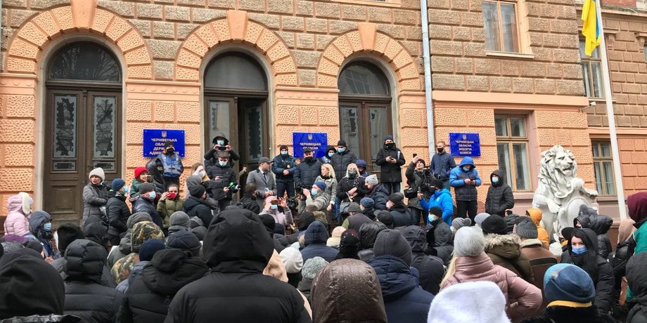 черновцы, протесты, коронавирус, коронавирус в украине, карантин