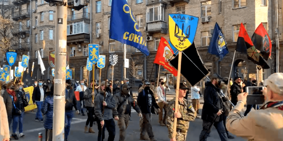 дивизия сс галичина, марш, украина, киев