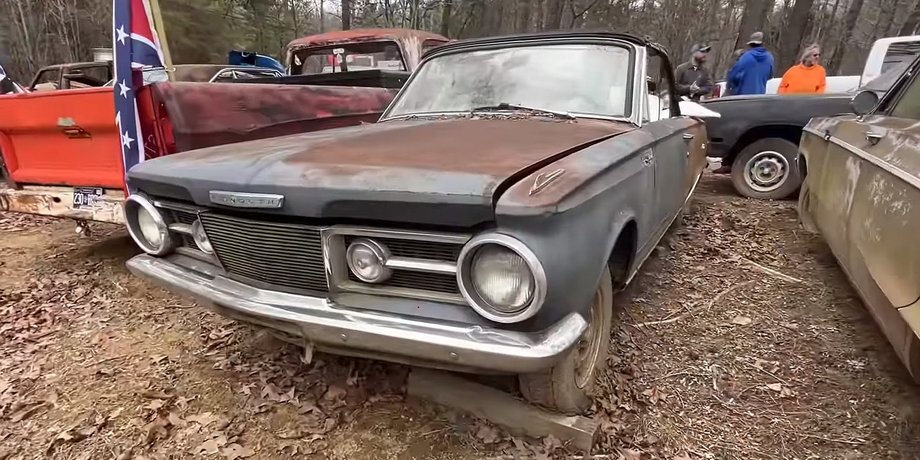 Plymouth Valiant, ретро авто, коллекция авто, заброшенные авто