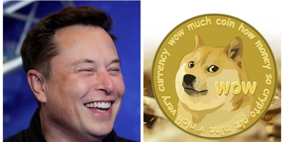 Ілон Маск, криптовалюта, біткоіни, Dogecoin,
