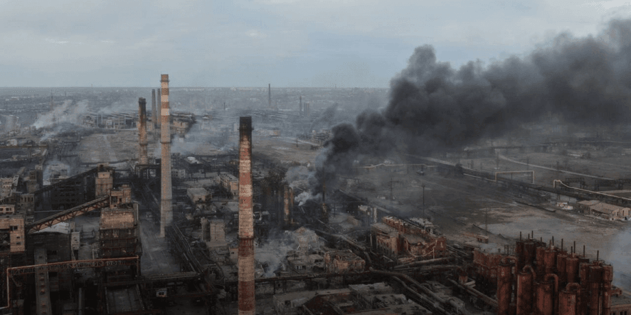 Территория завода "Азовсталь".