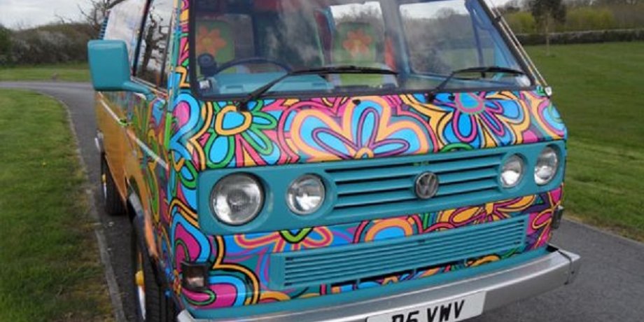 THE GROOVY VAN, Фургон, Volkswagen, Жук, Дизайн, Фото, Авто, Автомобили, Свадьба