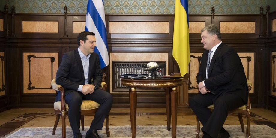 Алексис Ципрас и Петр Порошенко / Фото: president.gov.ua