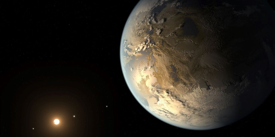 как выглядит экзопланета Kepler-186f
