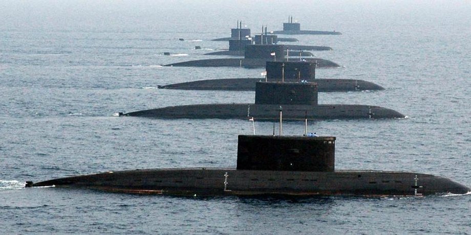 подводные лодки, субмарины, море,