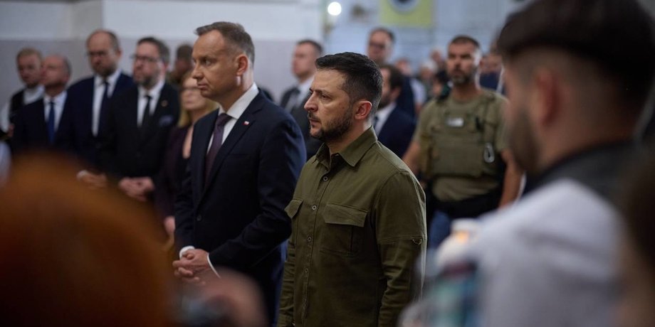 Анджей Дуда и Владимир Зеленский, Польша Украина, Польша Волынская трагедия, Польша зерновой конфликт, Польша политика в отношении Украины