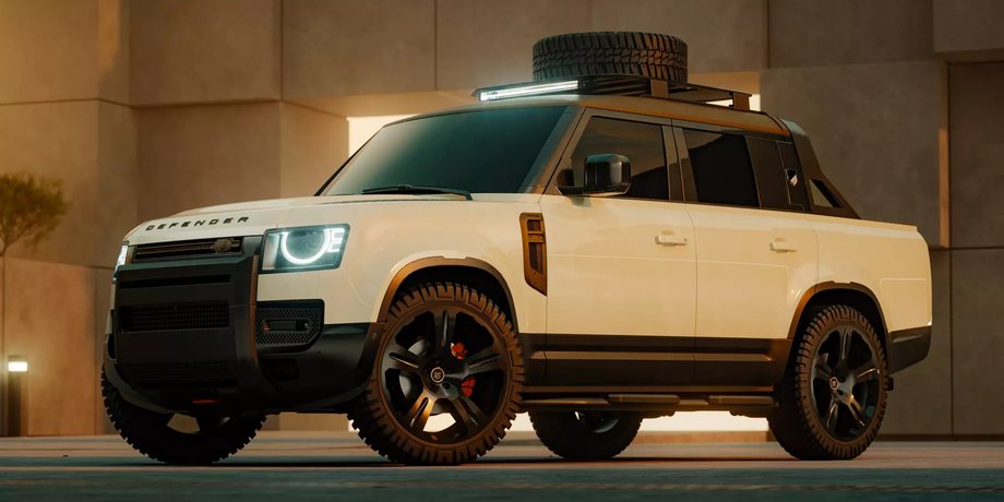 пикап Land Rover Defender, Land Rover Defender, тюнинг Land Rover Defender, тюнинг Land Rover Defender