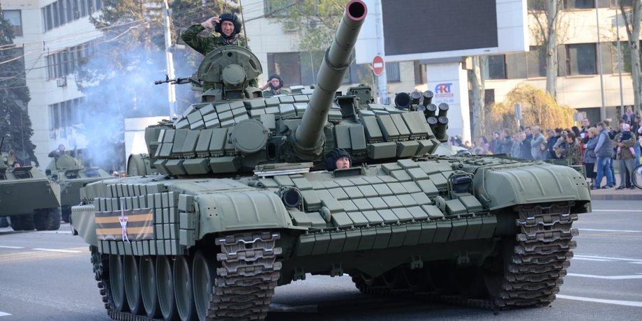 проверка боеготовности оккупантов