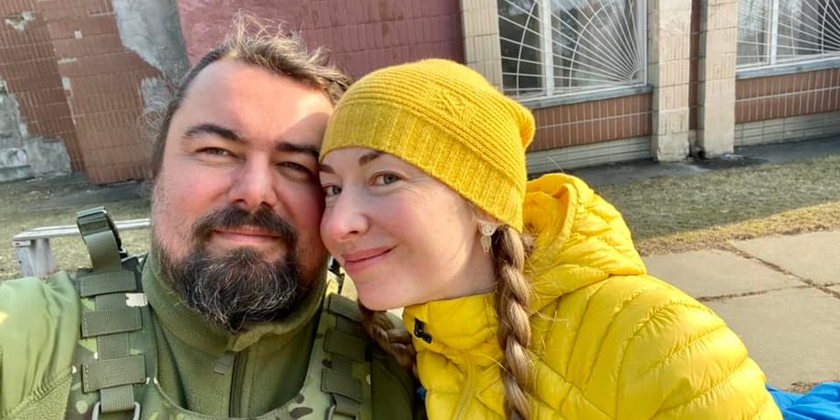 Володимир Чорний із дружиною Оленою Білецькою, фото