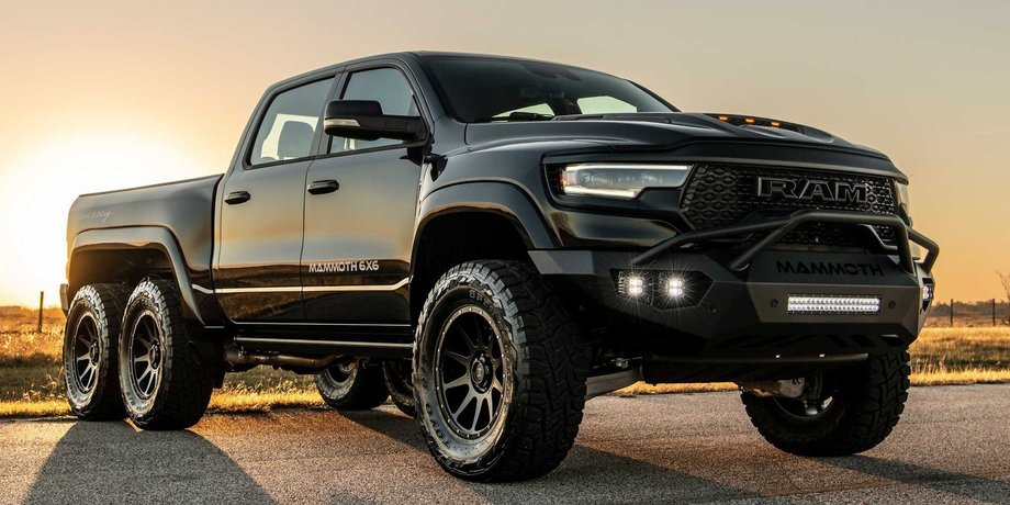 Hennessey Mammoth 1000 TRX 6x6, Hennessey Mammoth, Ram 1500 TRX, шестиколесный автомобиль