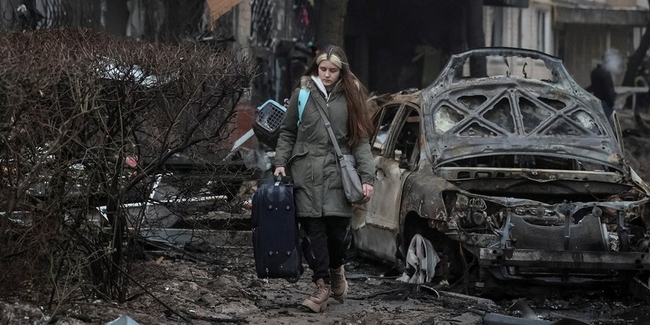 Наслідки обстрілу в Дніпровському районі