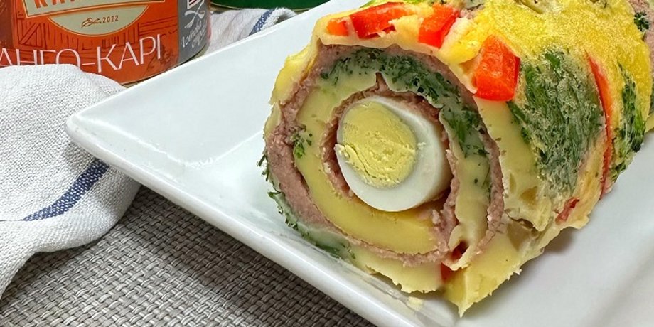 закусочный рулет, рецепт