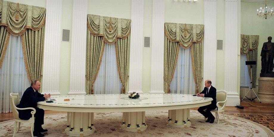 Олаф Шольц, Владимир Путин, война РФ против Украины, переговоры, российская агрессия, канцлер Германии, президент России