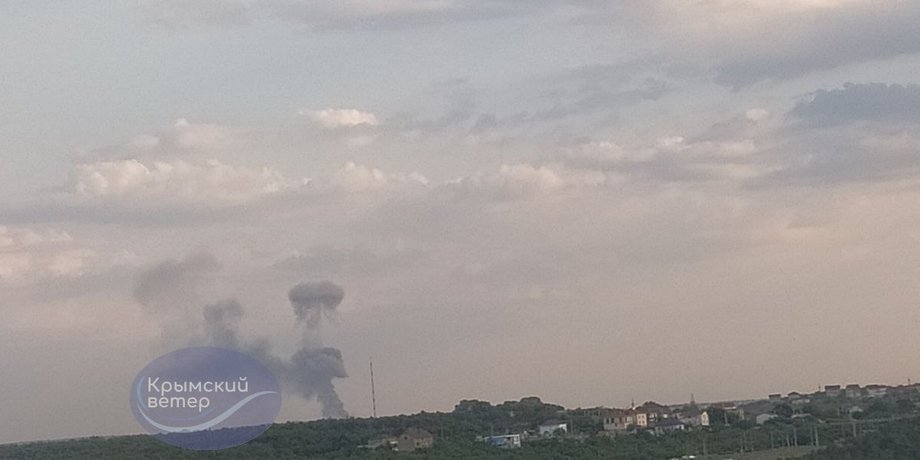 Прилет по воинской части вблизи Балаклавы