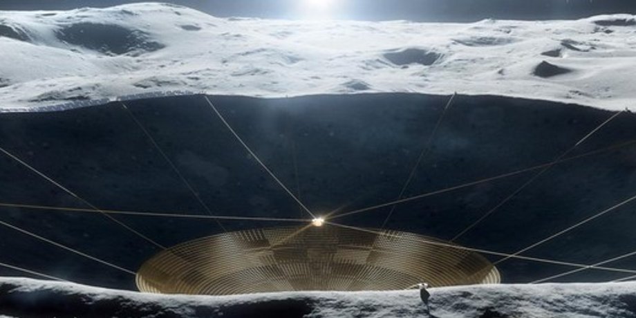 Lunar Crater Radio Telescope
