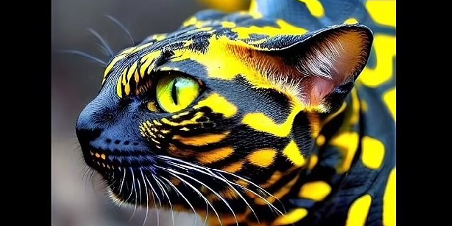 кот змея