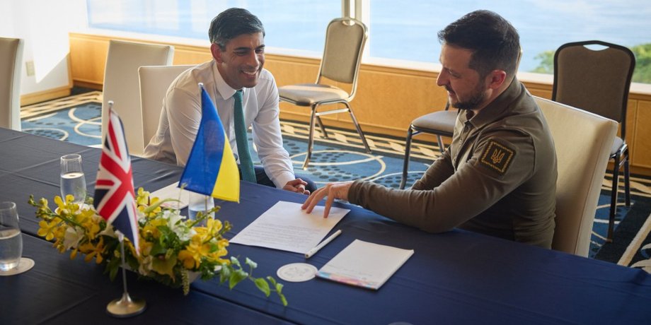 Ріші Сунак, Володимир Зеленський, президент України, прем'єр-міністр Великої Британії