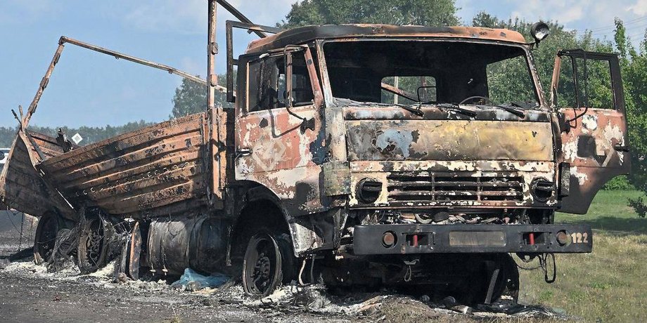 Уничтожена военная техника РФ в Курской области