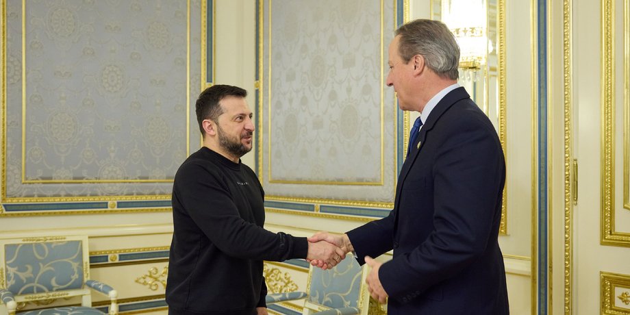 Девід Камерон у Києві, Девід Камерон і Зеленський, Девід Камерон переговори
