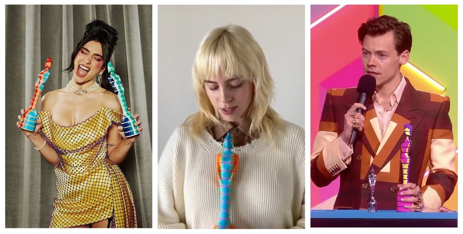 Brit Awards 2021, премія, Дуа Липа, Біллі Айлиш, Гаррі Стайлс