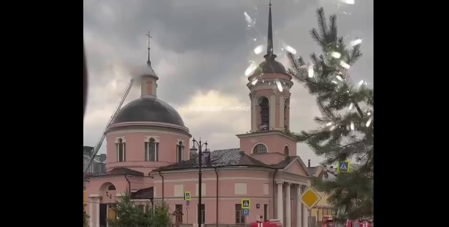 храм в Москве пожар