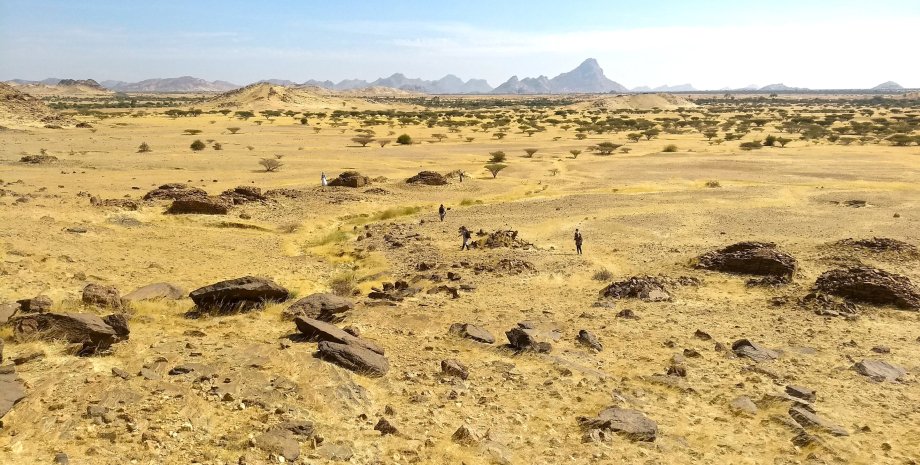 гробницы, песок, Судан, фото