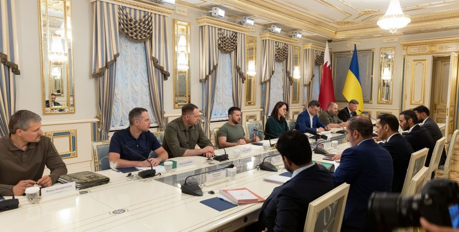 зеленський, премʼєр катару Аль Тані