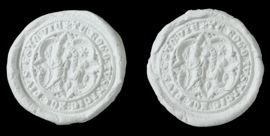 находка, металлоискатель, печать, матрица, Англия, монах, религия, надпись, археология, история, церковь, Дева Мария, вера, документ