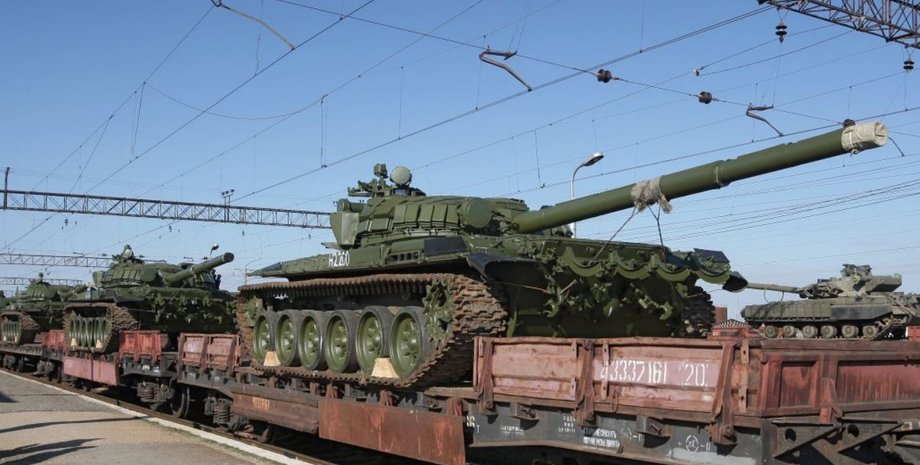 переброска бронетехники оккупантам