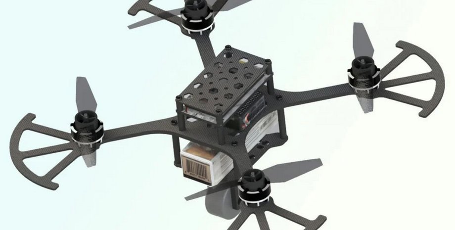 дрон, беспилотник, БПЛА, колесный дрон, дрон с колесом