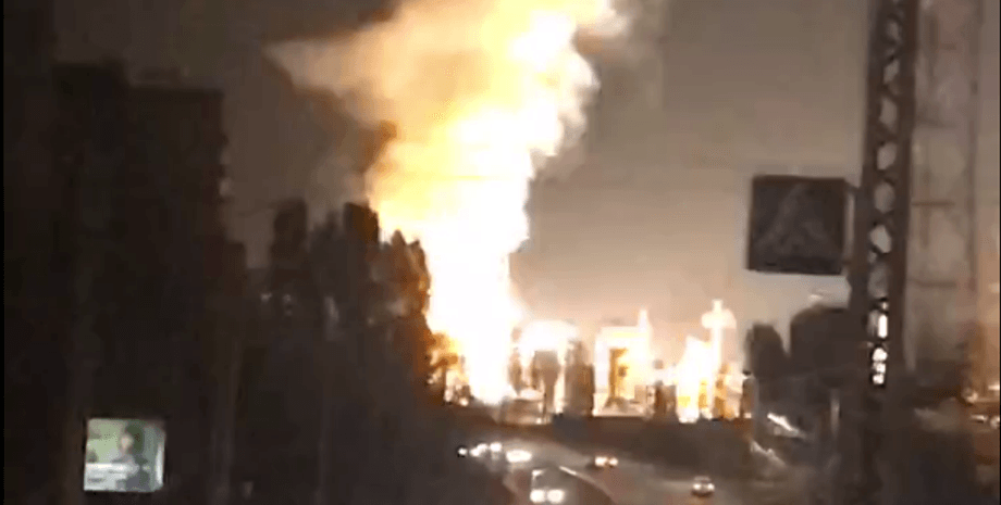 Пожар на электроподстанции в Белгороде