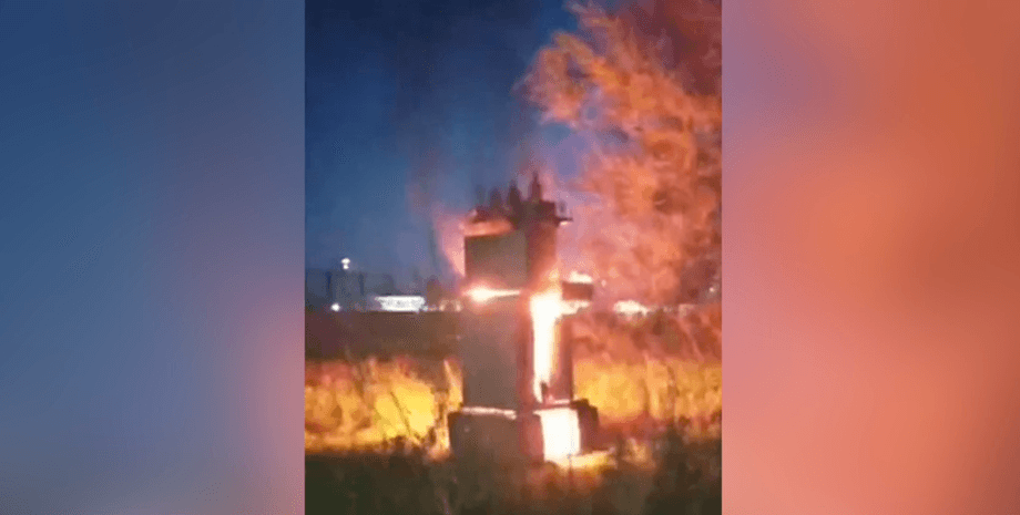 Пожежа на залізниці, диверсія на залізниці, диверсія ЛСР, диверсія легіон Свобода Росії, диверсія Ростовська область