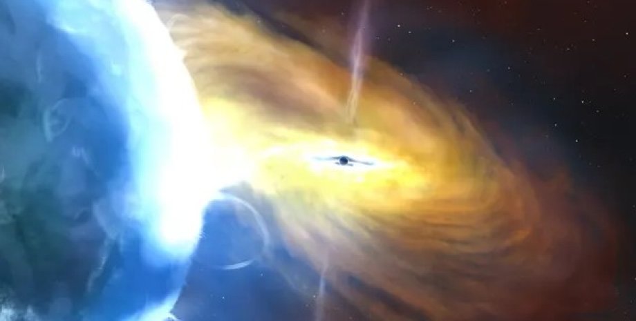 чорна діра, космічний вибух