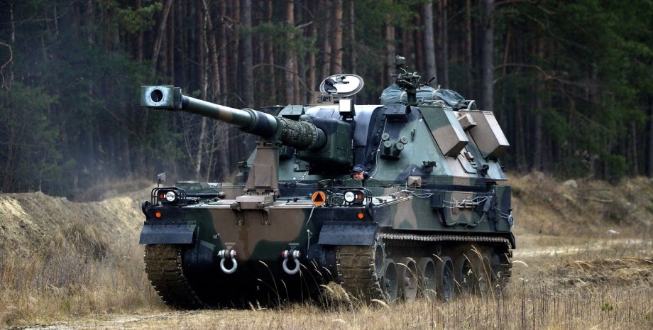 гаубицы Krab, САУ Краб, польское вооружение, самоходная артиллерийская установка