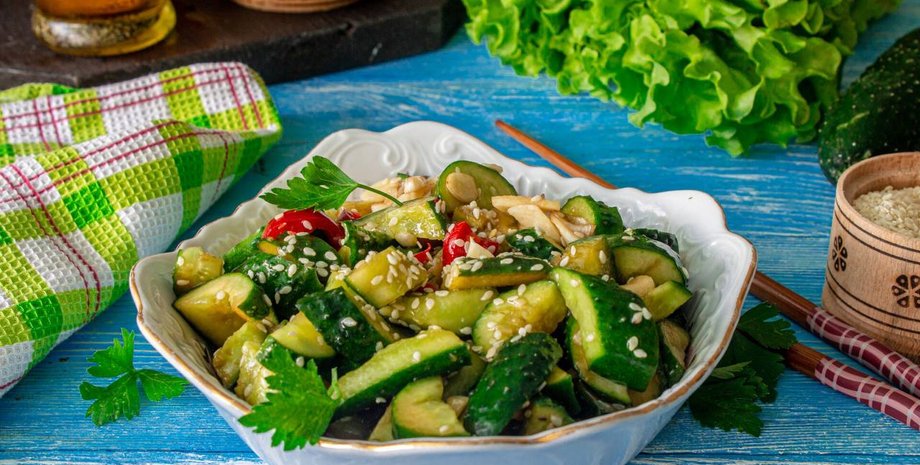 битые огурцы, закуска