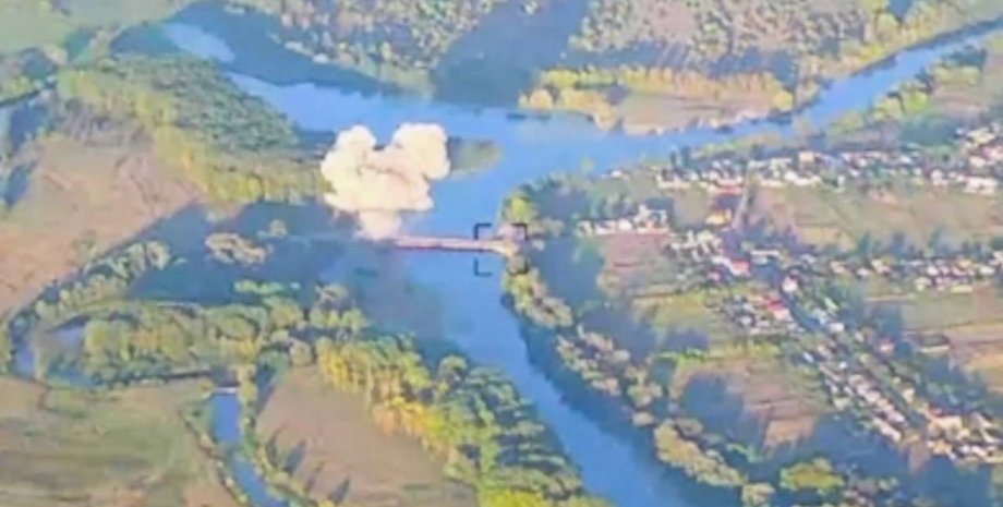 руйнування мосту у Курській області,