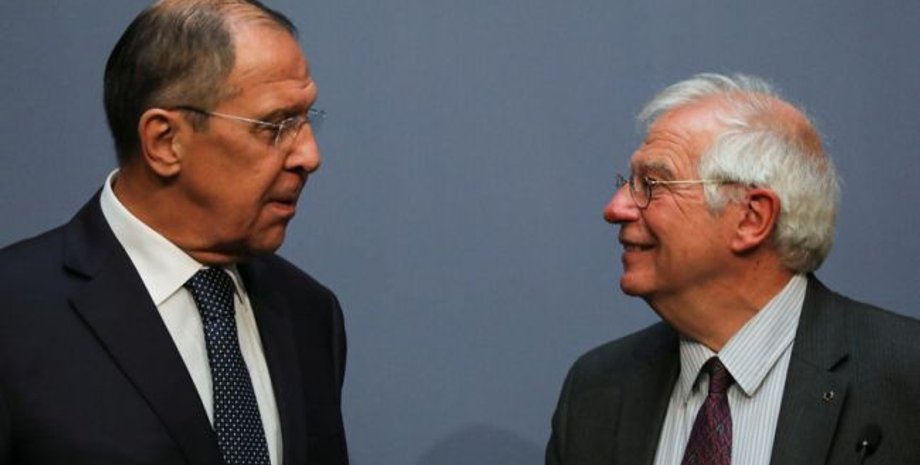 сергей лавров, жозеп боррель, визит борреля в москву 2021, пресс-конференция борреля и лаврова, интересы ЕС