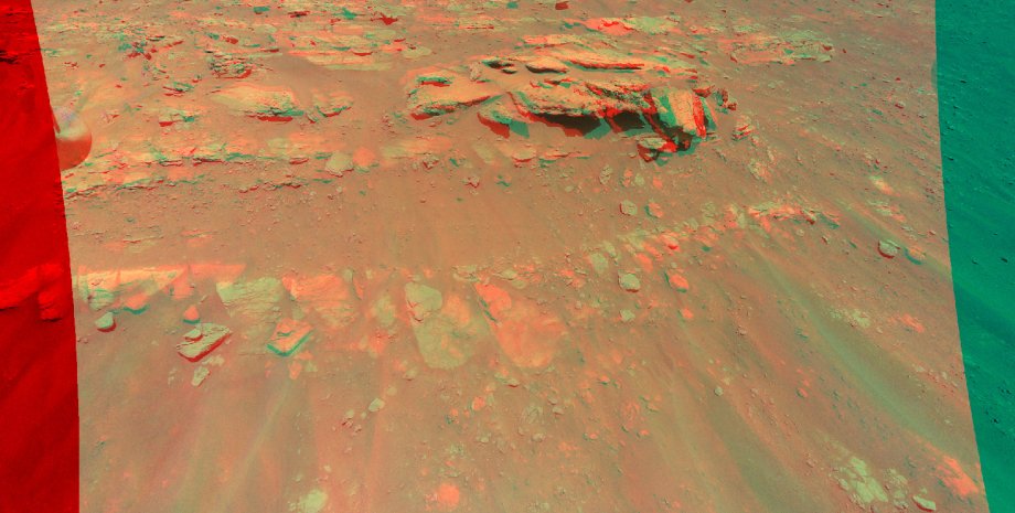 Марс, поверхность, холм, фото, 3D