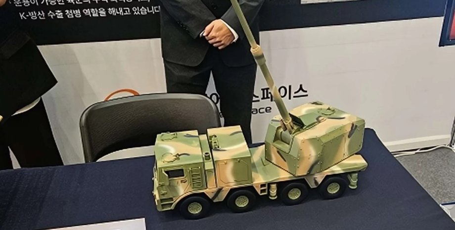Модель колесной САУ от Hanwha