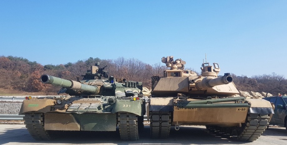 танки ЗС РФ і армії США