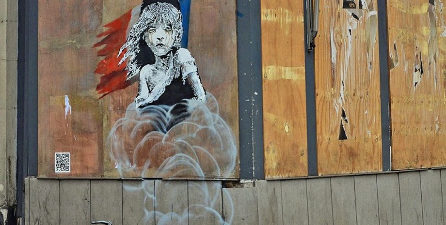Новое граффити Бэнкси / Фото: facebook.com/Banksy-217252245137190